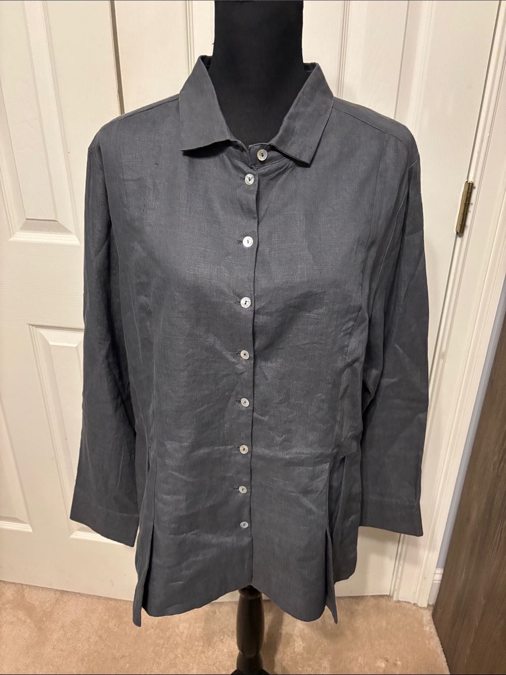 Comfy U.S.A Linen Button-Down Shirt